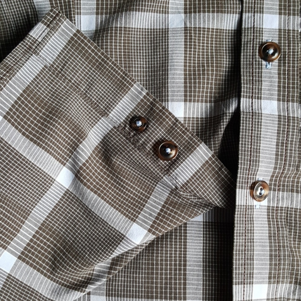 Tasso Elba men's plaid button down shirt - Picture 5 of 5